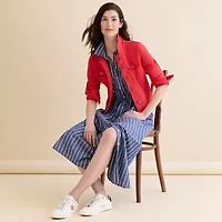 St. John's Bay Womens Denim Lightweight Jacket