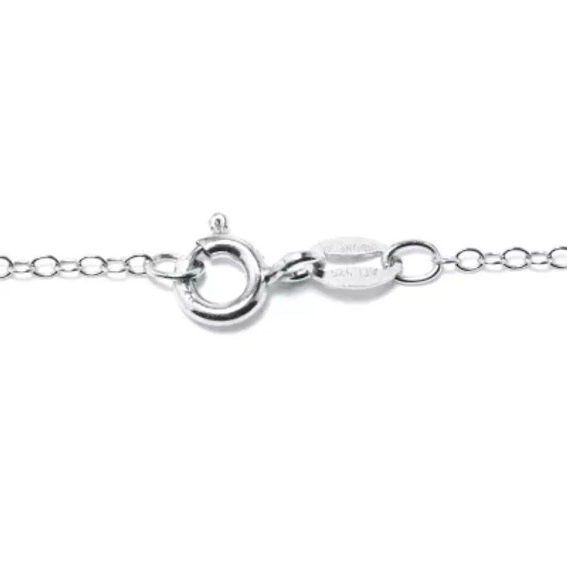 Silver Treasures Womens White Cultured Freshwater Pearl Sterling Silver 18 Inch Pendant Necklace