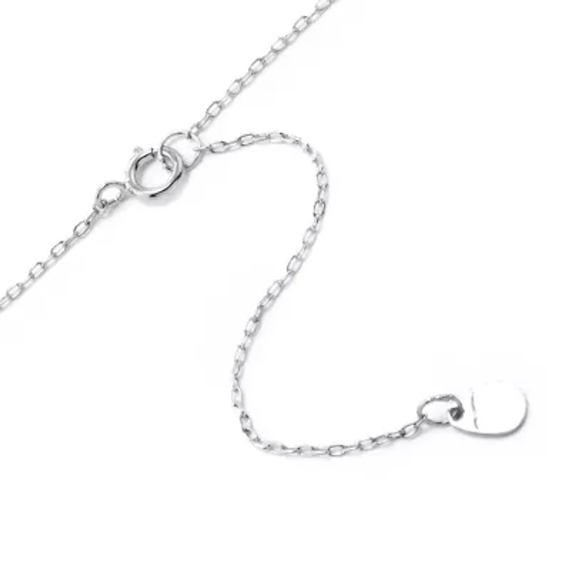 Silver Treasures Sisters Sterling Silver 16 Inch Cable Pendant Necklace