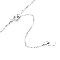 Silver Treasures Sisters Sterling Silver 16 Inch Cable Pendant Necklace
