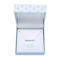 Silver Treasures Friends Forever Sterling Silver 16 Inch Cable Pendant Necklace