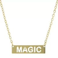Silver Treasures Magic Womens 14K Gold Over Silver 16 Inch Pendant Necklace
