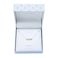 Silver Treasures Magic Womens 14K Gold Over Silver 16 Inch Pendant Necklace