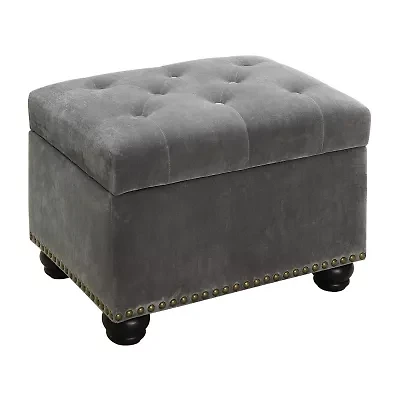 Designs4comfort 5th Avenue Tufted Storage Ottoman