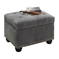 Designs4comfort 5th Avenue Tufted Storage Ottoman