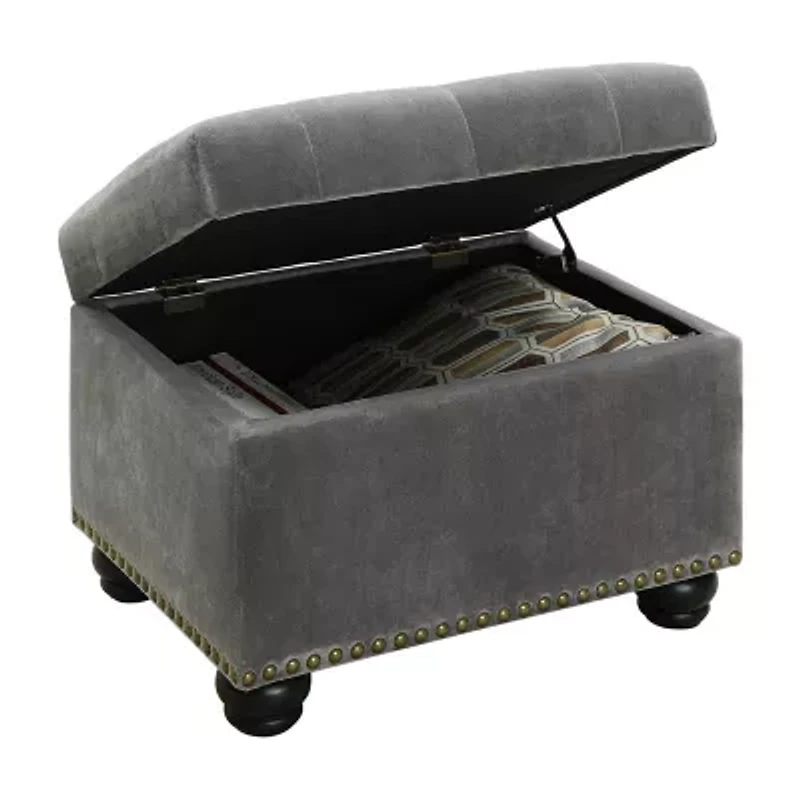 Designs4comfort 5th Avenue Tufted Storage Ottoman