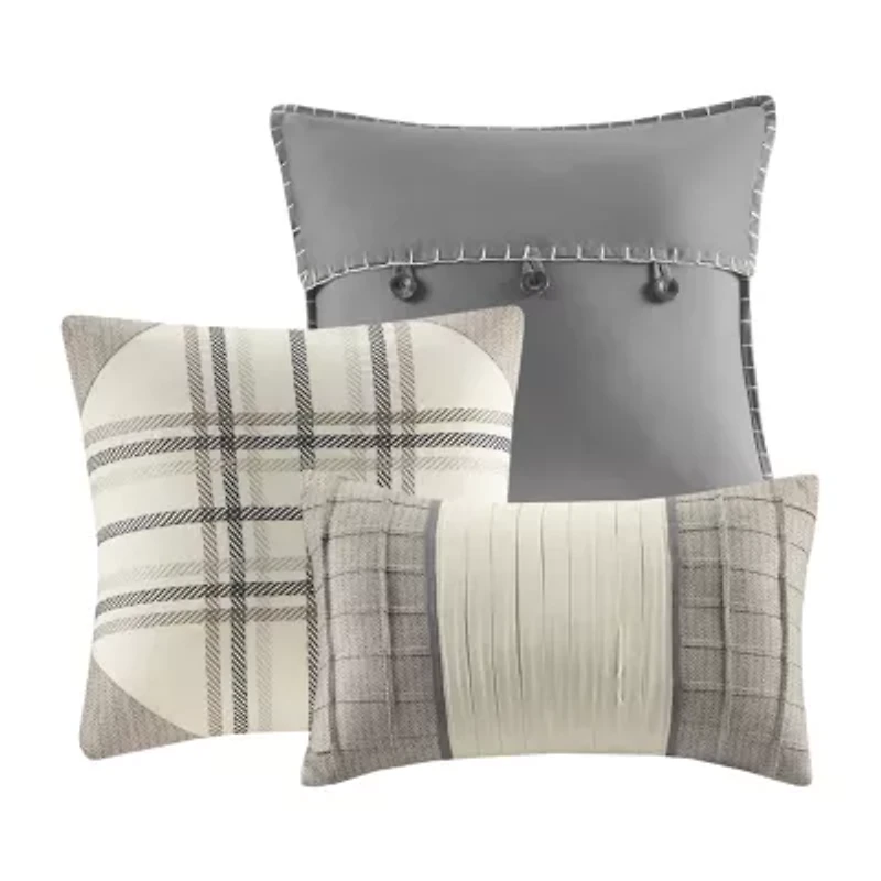 Madison Park Pioneer 6-pc. Herringbone Duvet Cover Set