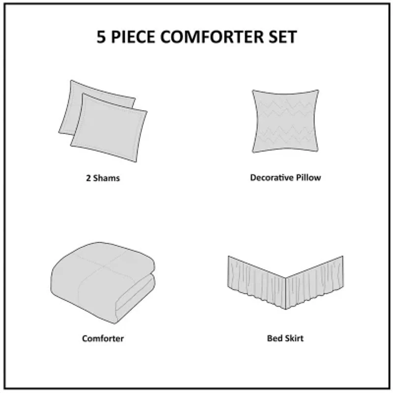 Madison Park Isabella 5-pc. Comforter Set