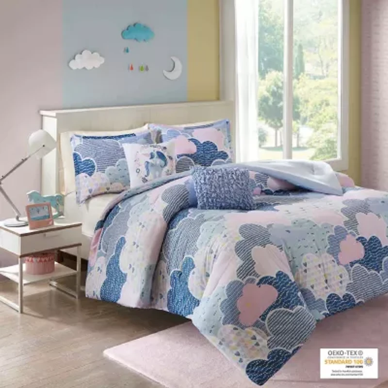 Urban Habitat Kids Bliss 100 % Cotton Comforter Set with Decorative Pillows