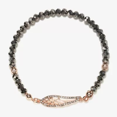 Bijoux Bar Delicates Angel Wing Womens Stretch Bracelet