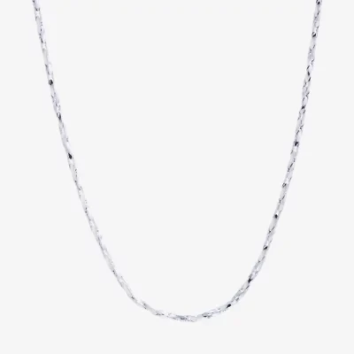 Silver Reflections Pure Over Brass 16-30" Chain Necklace