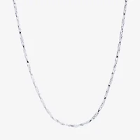 Silver Reflections Pure Over Brass 16-30" Chain Necklace