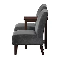 3-pc. Upholstered Slipper Chair