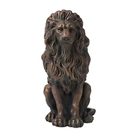 Glitzhome 20.75" Mgo Standing Lion Figurine