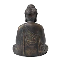 Glitzhome 22.75" Mgo Meditating Buddha Figurine