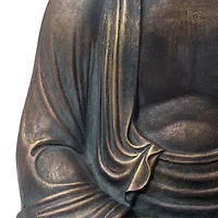 Glitzhome 22.75" Mgo Meditating Buddha Figurine