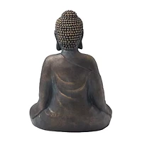 Glitzhome 19" Mgo Meditating Buddha Figurine