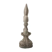 Glitzhome 27.25"H Mgo Fleur De Lis Garden Figurine