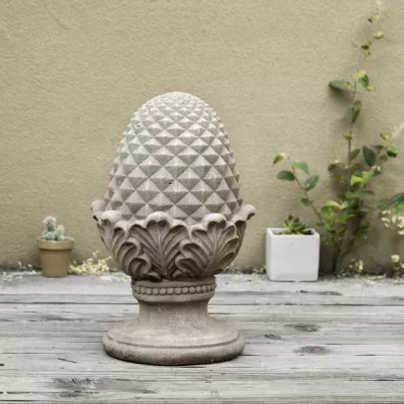 Glitzhome 16.5" Mgo Artichoke Garden Figurine