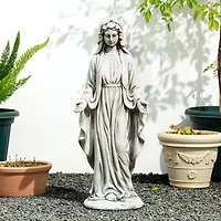 Glitzhome 30" Blessed Mother Mary Garden Statue