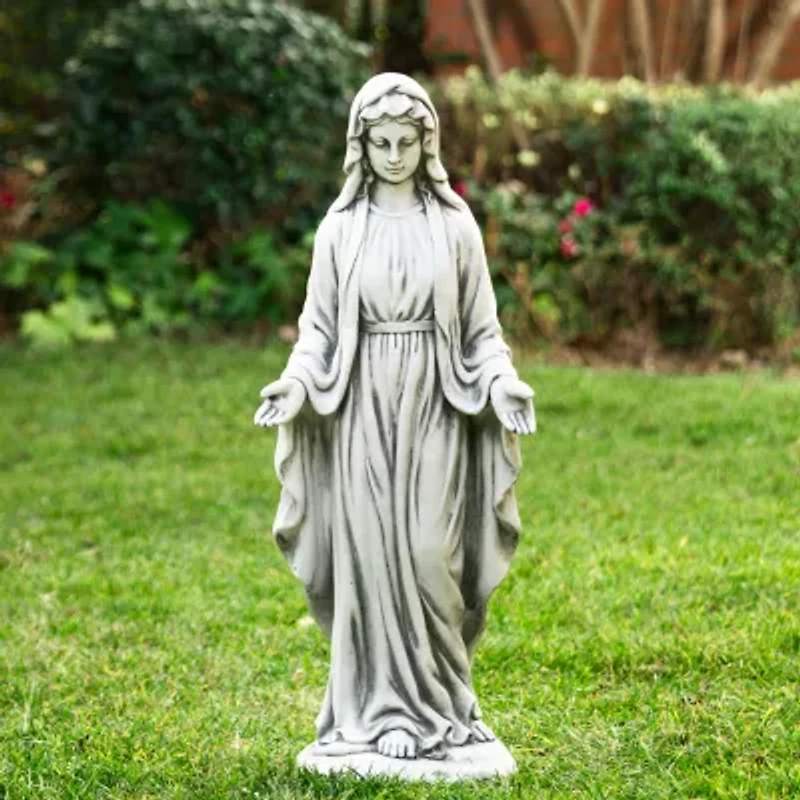Glitzhome 30" Blessed Mother Mary Garden Statue