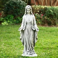 Glitzhome 30" Blessed Mother Mary Garden Statue