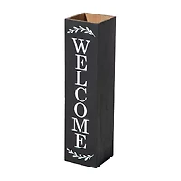 Glitzhome 30"H Double Sided Welcome Boxed Outdoor Planters