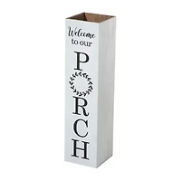 Glitzhome 30" Double Sided White Boxed Outdoor Planters