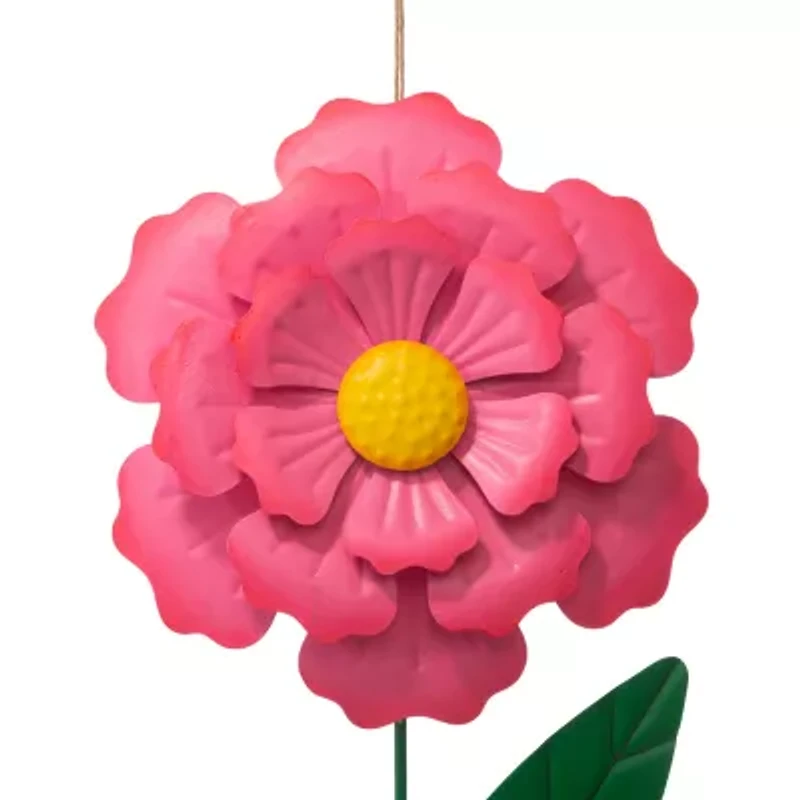 Glitzhome 39.5" Metal Flowers Yard Art