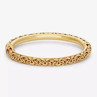 Unisex Adult 14K Gold Over Silver Bangle Bracelet
