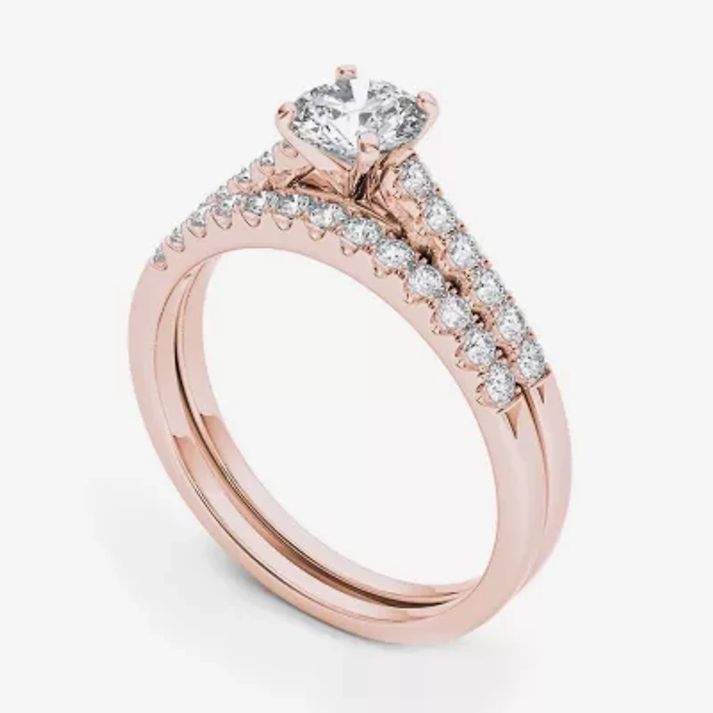 CT.T.W. Natural Diamond 10K Yellow Gold Bridal Ring Set