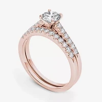 CT.T.W. Natural Diamond 10K Yellow Gold Bridal Ring Set