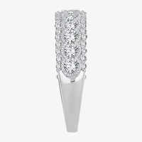 Womens 1 CT. T.W. Natural White Diamond 10K Gold Anniversary Wedding Band