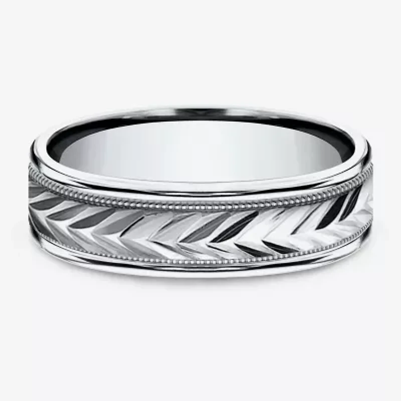 Mens 6MM 10K Gold Wedding Band