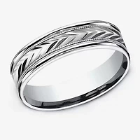 Mens 6MM 10K Gold Wedding Band