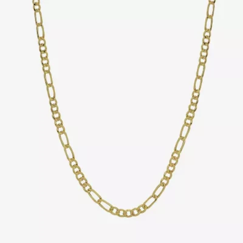 10K Yellow Gold 2.9mm 18" Hollow Figaro Chain