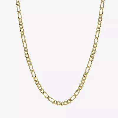 10K Yellow Gold 2.9mm 18" Hollow Figaro Chain