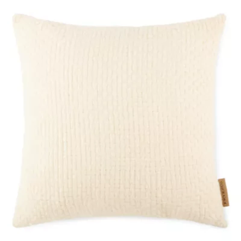 Frye and Co. Basketweave Square Throw Pillow