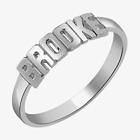 Personalized Block Name Ring