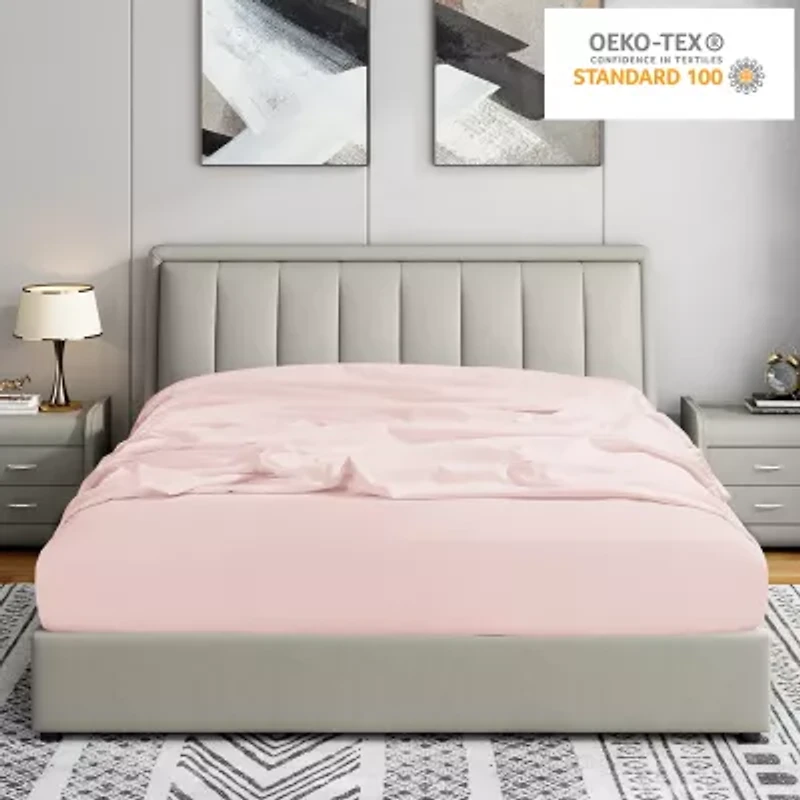 Swift Home Ultra Soft Easy Fit Elastic Extra Deep Pocket Wrinkle Resistant Fitted Sheet