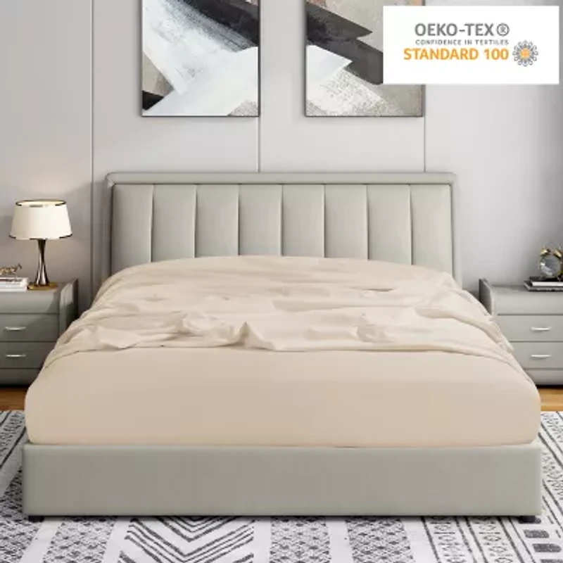 Swift Home Ultra Soft Easy Fit Elastic Extra Deep Pocket Wrinkle Resistant Fitted Sheet