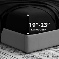 Swift Home Ultra Soft Easy Fit Elastic Extra Deep Pocket Wrinkle Resistant Fitted Sheet