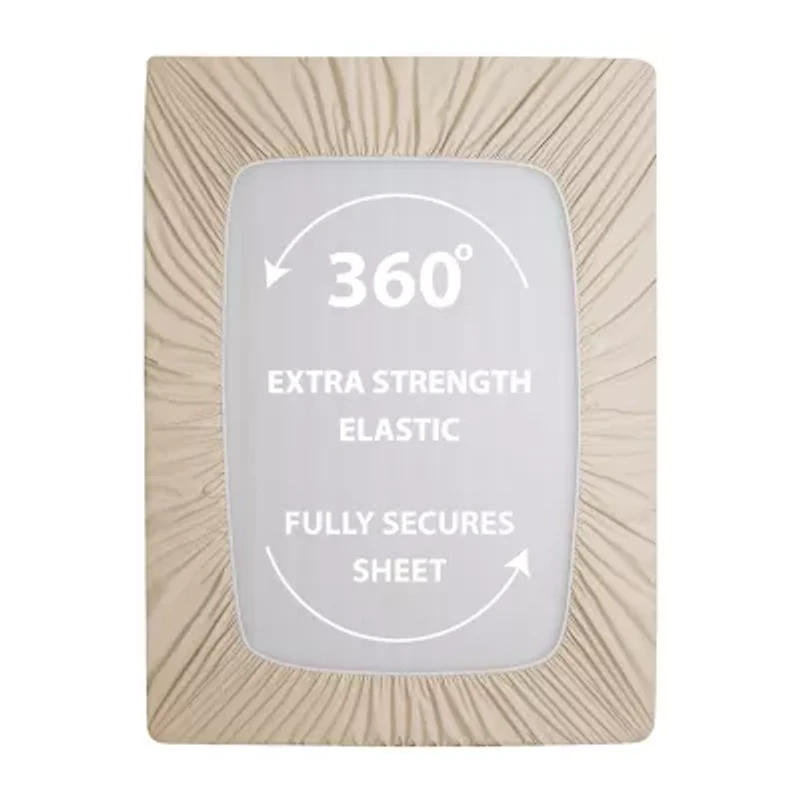 Swift Home Ultra Soft Easy Fit Elastic Extra Deep Pocket Wrinkle Resistant Fitted Sheet