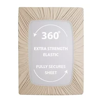 Swift Home Ultra Soft Easy Fit Elastic Extra Deep Pocket Wrinkle Resistant Fitted Sheet