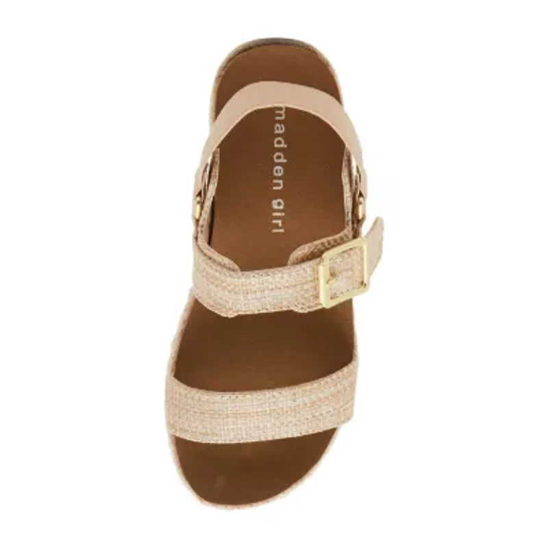 Madden Girl Luka Little & Big Kid Girls Slingback Strap Footbed Sandals