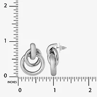 JS Jessica Simpson Silver Tone Womens Drop Earrings