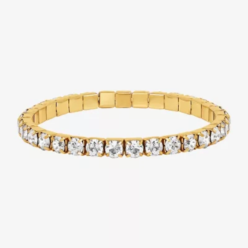 JS Jessica Simpson Gold Tone Womens 3-pc. Glass Bracelet Set
