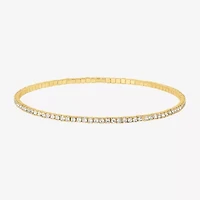 JS Jessica Simpson Gold Tone Womens 3-pc. Glass Bracelet Set