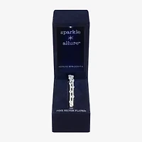 Sparkle Allure Womens Cubic Zirconia Pure Silver Over Brass Round Bangle Bracelet