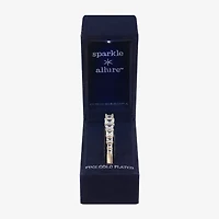 Sparkle Allure Womens Cubic Zirconia 14K Gold Over Brass Square Bangle Bracelet